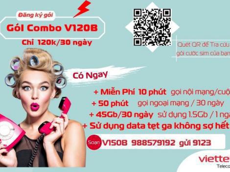 Điều kiện đăng ký gói V120B của Viettel 2025