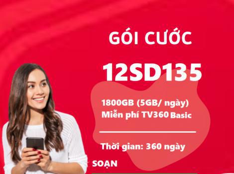 Hướng dẫn đăng ký gói 12SD135 Viettel nhận ưu đãi khủng