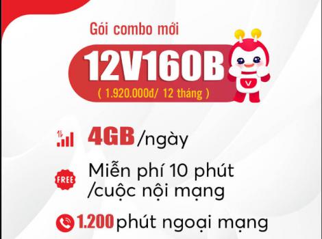 Đăng ký dài hạn nhận ưu đãi khủng với 12V160B Viettel