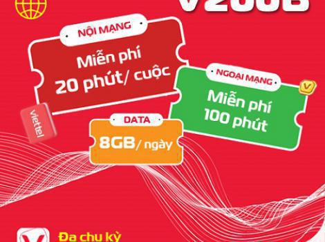 Gói cước combo Viettel - cước phí 200k/ tháng 