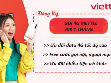 Tổng hợp các gói 4G Viettel tốc độ cao chỉ 70k/ tháng