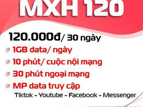 Gói cước mạng xã hội Viettel 120k/ tháng