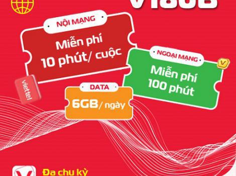 Gói combo Viettel 180.000đ/ tháng tặng phút gọi + ưu đãi data tốc độ cao