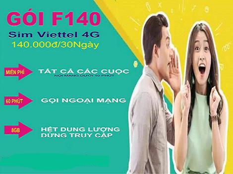 Gói ngoại mạng Viettel cước phí 140k/ tháng