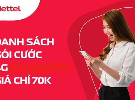 Cách đăng ký gói 4G Viettel giá rẻ chỉ 70k/ tháng