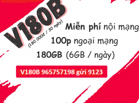 Cách đăng ký gói 4G Viettel giá rẻ ưu đãi lớn cước phí 180k/ tháng