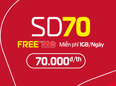 Gói 4G Viettel tháng cước phí 70k data tốc độ cao 30Gb