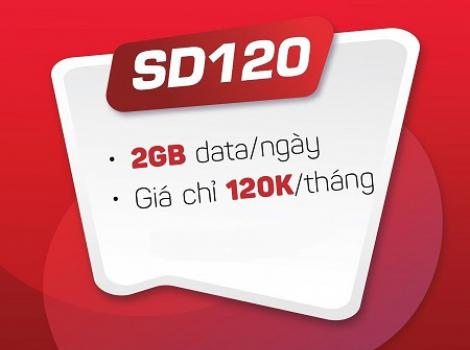 Gói 4G Viettel tháng cước phí 120k - ưu đãi 60Gb tốc độ cao