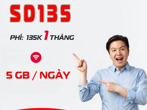 Gói 4G Viettel siêu data 150Gb cước phí 135k/tháng