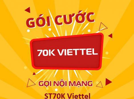 Gói nội mạng Viettel ưu đãi 1000 phút 30 ngày chỉ 70k/ tháng