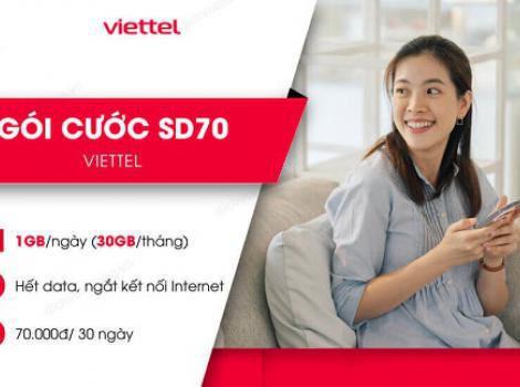Truy cập mạng không lo gián đoạn với gói SD70 Viettel 30Gb data tốc độ cao