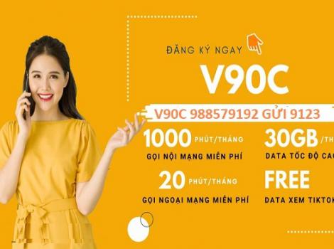 Gọi nội ngoại mạng thả ga với gói cước V90C Viettel