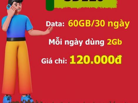 Vui tết với gói cước SD120 không lo hết data ưu đãi 60Gb data tốc độ cao