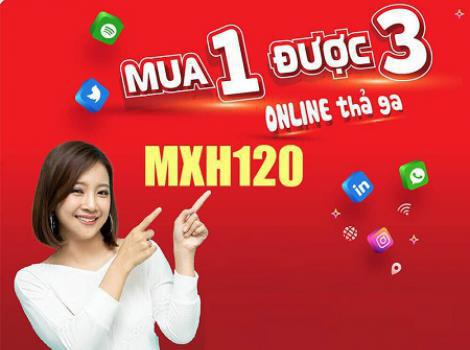 Gói cước không giới hạn data Tiktok, Youtube, Facebook và ưu đãi cước gọi thoại chỉ 120k 1 tháng