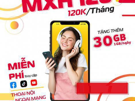 Gói cước mạng xã hội Viettel truy cập Fb, Tiktok, Youtube không giới hạn- gói cước 120K