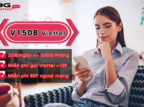 Nhận combo ưu đãi data + cước gọi thoại chỉ với cước phí 150.000đ 1 tháng