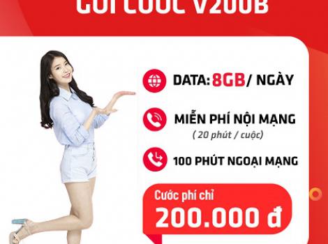 Nhận combo ưu đãi data + cước gọi thoại chỉ với cước phí 200.000đ 1 tháng