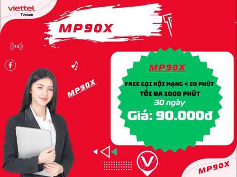 Gói MP90X Viettel: Miễn Phí Gọi Nội Mạng 20 Phút/ Cuộc