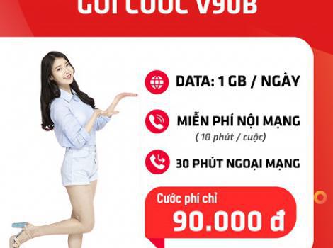 Gói V90B Viettel: 30GB Data, Miễn phí Gọi Nội Ngoại Mạng