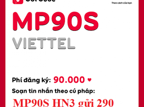 MP90S Viettel: Gói Cước Nội Ngoại Mạng, 90k Mỗi Tháng