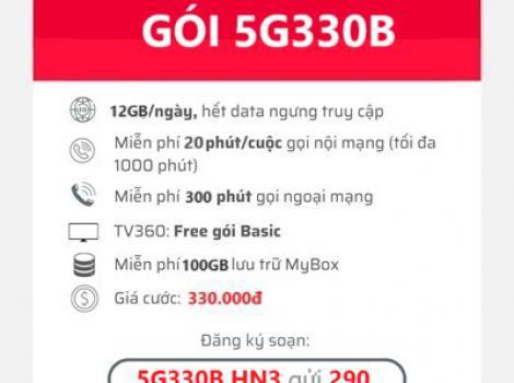 Gói 5G330B Viettel 1 tháng: Ưu đãi khủng, tốc độ vượt trội!