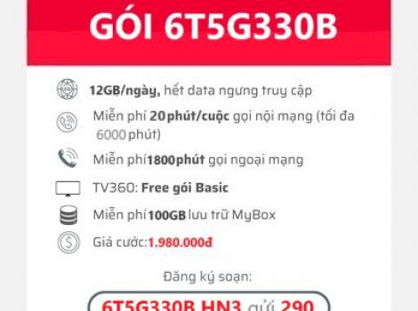 Đăng ký gói 6T5G330B Viettel 6 tháng: Trải nghiệm ưu đãi hấp dẫn