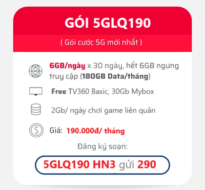 Hướng Dẫn Đăng Ký Gói 5G Viettel Ưu Đãi Đến 180Gb Tốc Độ Cao 