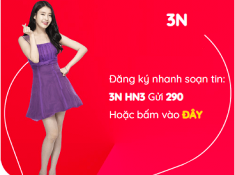 3N Viettel (3 ngày) 30k có 15Gb data 4G + free cước thoại nội mạng ngoại mạng