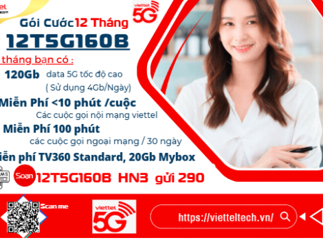 Các gói 4G Viettel 12 tháng ưu đãi nhất 2025