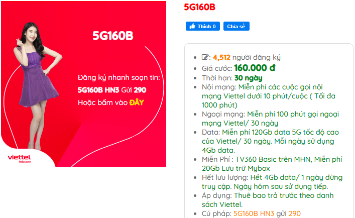 5G160B viettel