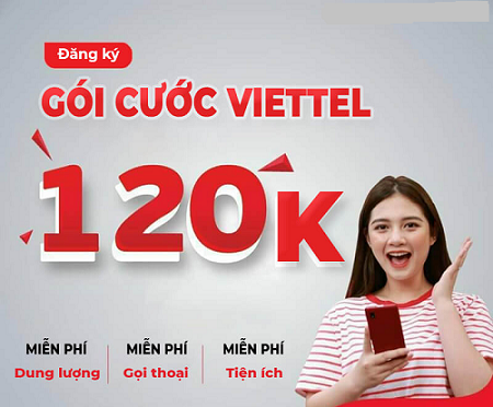 Danh sách gói combo Viettel 120k 1 tháng