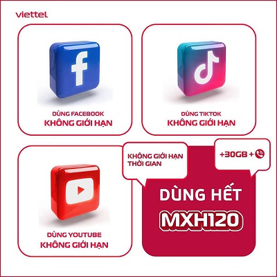 Ưu đãi cực hời không giới hạn truy cập MXH chỉ 120k/ tháng