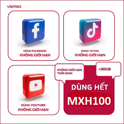 Gói Cước MXH100 Viettel: Data Khủng, Gọi Thả Ga - Đăng Ký Ngay