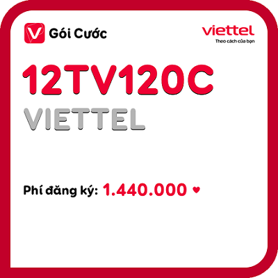 Gói cước 12TV120C Viettel