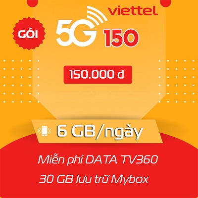 gói cước 5G150 Viettel