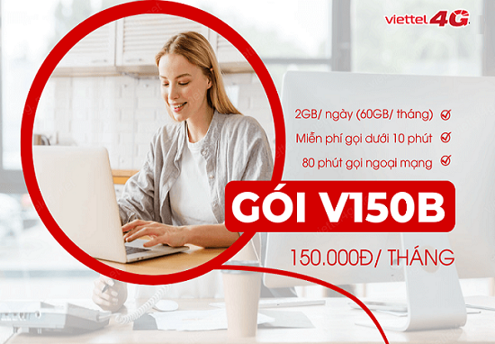 Gói cước 150K Viettel ưu đãi khủng miễn phí gọi nội ngoại mạng Viettel trong 30 ngày