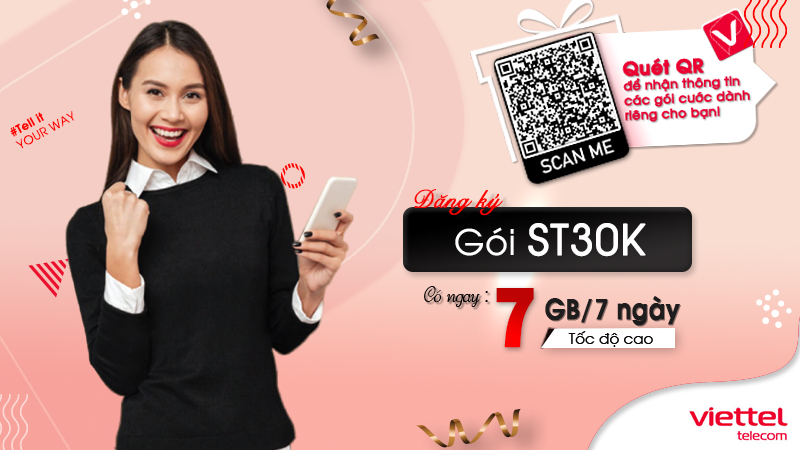 Gói cước ST30K viettel
