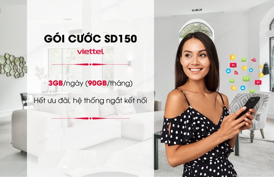 Gói cước 4G 90Gb data tốc độ cao - gói cước 150K 1 tháng