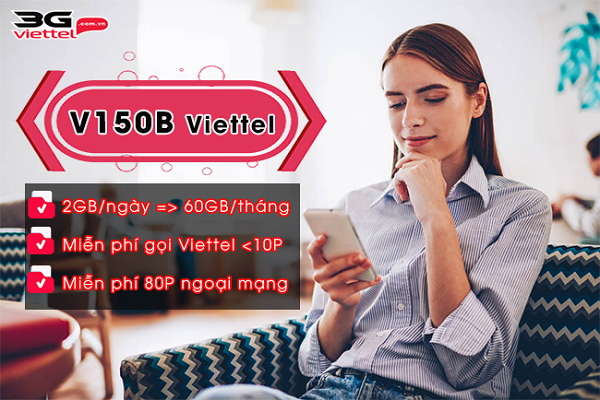 Nhận combo ưu đãi data + cước gọi thoại chỉ với cước phí 150.000đ 1 tháng