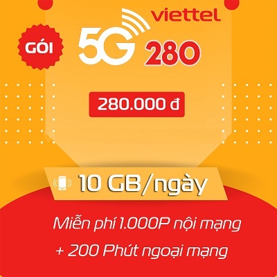gói cước 5G280B Viettel