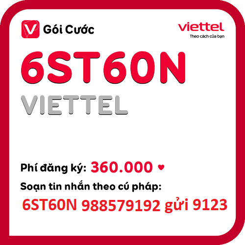 Gói cước 6ST60N Viettel