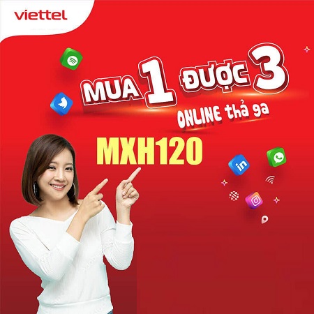 Gói cước không giới hạn data Tiktok, Youtube, Facebook và ưu đãi cước gọi thoại chỉ 120k 1 tháng