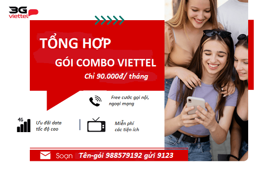 Gói combo Viettel 90k 1 tháng