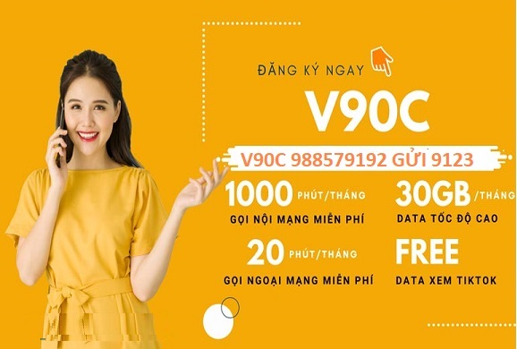 Gọi nội ngoại mạng thả ga với gói cước V90C Viettel