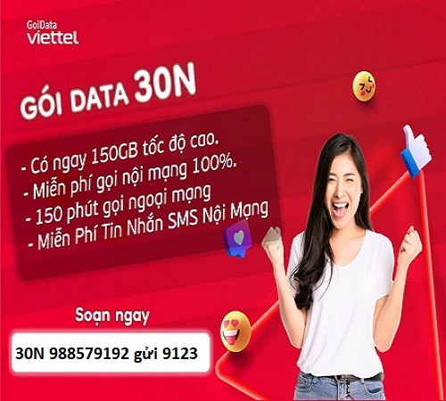 Gói cước 30N Viettel