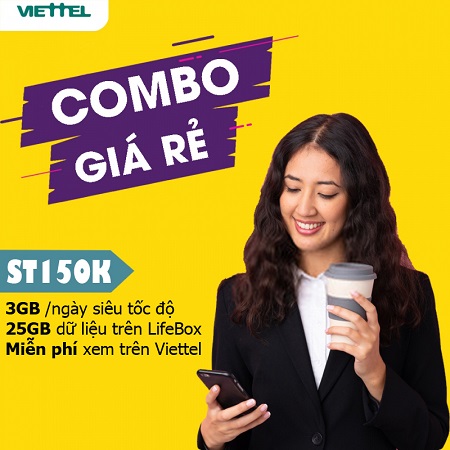 Vui tết với gói cước ST150K không lo hết data ưu đãi 90Gb data siêu tốc độ