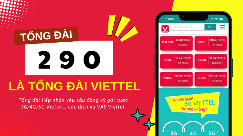 Tổng đài 290 Viettel