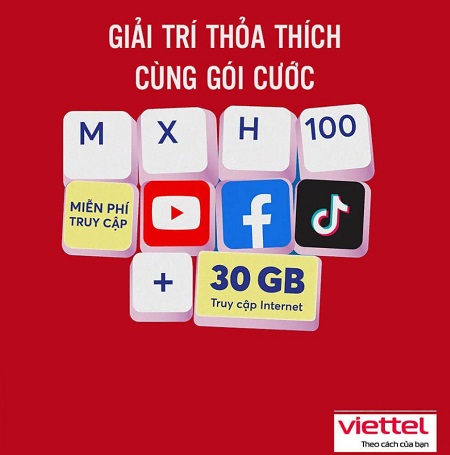 Trải Nghiệm Mạng Xã Hội Tốt Nhất với Gói Cước MXH100 Viettel cước phí 100K 1 tháng