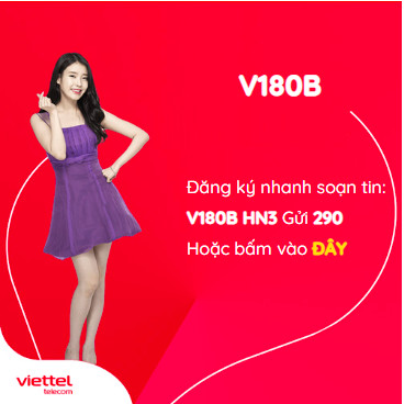 Gói cước V180B Viettel
